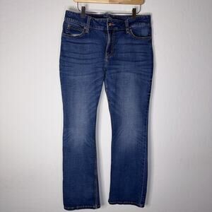 Wrangler Boot Cut Jeans Womens 30x32 Mid Rise Medium Wash Blue Stretch Denim